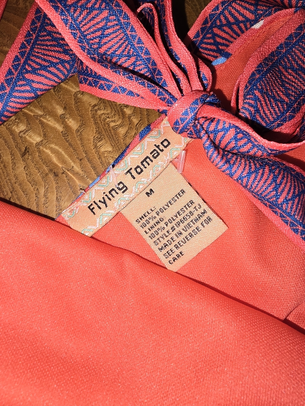 Floral Halter Romper in Coral Pink - Picture 4 of 9